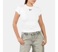 Reebok - Camiseta para mujer ID Cap Sleeve, White, Tamaño: 2XL