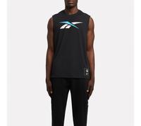 Reebok - Camiseta sin mangas para hombre con logo ID , Black, Tamaño: S