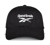 Reebok Casual Relaxed Logo Cap with Adjustable Strap for Men and Women (One Size Fits Most) Gorra de béisbol, Negro, Taille Unique Unisex Adulto