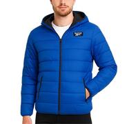 Reebok - Chaqueta acolchada con capucha para hombre, abrigo ligero e impermeable de invierno con aislamiento térmico (tallas S a 4XL), Azul Vector, Medium