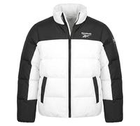 Reebok Chaqueta Casual De Invierno Reversible Para Mujeres Blanco Negro Nueva