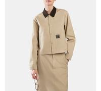 Reebok - Chaqueta corta Workwear Canvas para mujer, ELEVATED BEIGE, Tamaño: 2XS