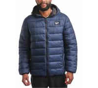 Reebok Chaqueta para hombre - Abrigo acolchado ligero con capucha - Chaqueta de invierno con aislamiento cálido para hombre (S-4X), vector azul marino, Large
