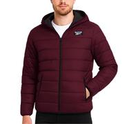 Reebok Chaqueta para hombre - Abrigo acolchado plegable - Resistente a la intemperie, ligero, abrigo cortavientos para hombre (M-XXL), bermellón clásico, Medium