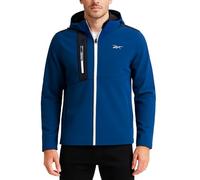 Reebok Chaqueta para hombre, resistente al agua, con cremallera y forro polar, chaqueta ligera para hombre, chaquetas de invierno para hombre, Azul (Batik Blue), Small