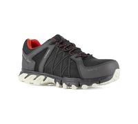 Reebok - Chaussures de sécurité Basses Noire et Rouge en Cuir imperméable embout Aluminium Trail Grip S3 SRC 47 Noir/Rouge