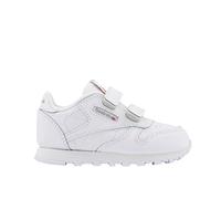 Reebok CL LTHR 2V, Zapatillas Unisex bebé, White/Carbon/VECBLU, 25 EU