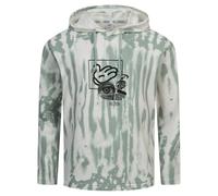 Reebok CL Sudadera Básica Casual Para Hombre Verde Blanco Nueva