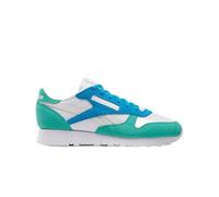 Reebok Classic Leather 001, Zapatillas de Deporte Mujer, White Unleashed Green Grey 1, 36 EU