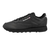 Reebok Classic Leather 001, Zapatillas de Deporte Unisex Adulto, Cblack Cblack Pugry55, 40.5 EU
