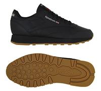 Reebok Classic Leather 001, Zapatillas de Deporte Unisex adulto, Cblack Pugry5 Rbkg03, 34.5 EU
