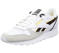 Reebok Classic Leather 001, Zapatillas de Deporte Unisex adulto, Ftwr White Black Always Yellow, 55 EU