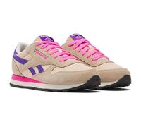 Reebok Classic Leather 001, Zapatillas de Deporte Unisex niños, Tapioca Atomicpink Solarpurple, 34.5 EU