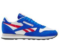 Reebok Classic Leather, Zapatillas Unisex Adulto, Multicolor (Chalk Optimum Blue Vector Red), 40.5 EU