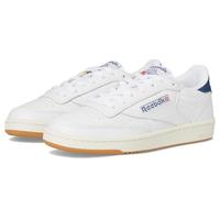 Reebok Club C 85 Vintage Tennis Sneakers For Women, Casual White Womens Shoes, Zapatillas Mujer, Zapatos Blanco Batik Azul Tiza, 39 EU