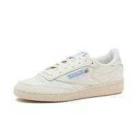 Reebok Club C 85 Vintage Tennis Sneakers for Women, Casual White Womens Shoes, Zapatillas para Caminar Mujer, Chalk Alabaster Sky Blue, 36 EU