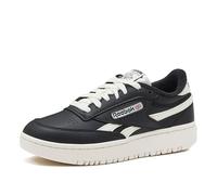 Reebok Club C Double Revenge Platform Tennis Shoes For Women, Fashion Womens Sneakers, Zapatillas Mujer, Tiza Negra, 35.5 EU