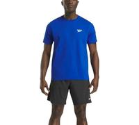Reebok Cody Small Logo Crew Neck SS tee Shirt, Vector Blue, L