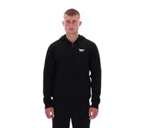 Reebok Colton Small Logo Zip Through Hoody Sudadera con Capucha, Negro, M para Hombre
