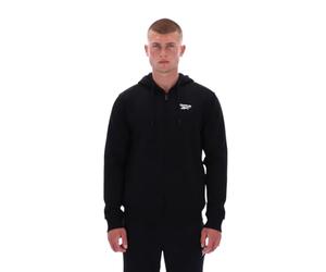 Reebok Colton Small Logo Zip Through Hoody Sudadera con Capucha para Hombre, Negro, M
