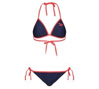 Reebok Conjunto de Bikini de Dos Piezas para Mujer, Color Azul Marino, Azul Marino y Rojo, 42
