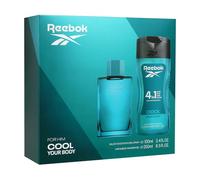 Reebok Cool Your Body Estuche Regalo Perfumes Hombre Pack de 2 Piezas Eau de Toilette 100ml y Shower Gel 250ml Set Fragancia Amaderada