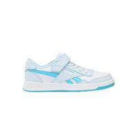 Reebok Court Advance Elastic Lace & Top Strap - Zapatillas Deportivas, Color Blanco/Azul Cristal/Azul Digital, Talla 32,5 EU, White Glassblue Digitalblue, 32.5 EU