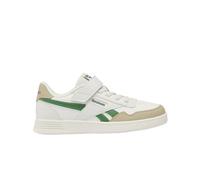 Reebok Court Advance Elastic Lace & Top Strap Zapatillas Deportivas, Color Gris Tiza, Beige clásico/Verde Brillante, Talla 34 EU, Chalk Classic Beige Glengreen, 34 EU