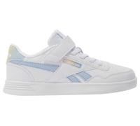 Reebok Court Advance Elastic & Top Strap, Sneaker, FTWRWHITE/Y2KBLUE/BLEACHEDYELLOW, 27.5 EU