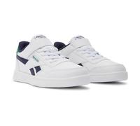 Reebok Court Advance Elastic & Top Strap, Zapatillas, Ftwrwhite Vectornavy Glengreen, 33 EU