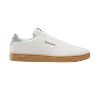 Reebok Court Clean, Sneaker Unisex Adulto, Chalk/Chalk/HYBRIDGREEN, 43 EU