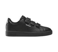 Reebok Court Clean Hook & Loop Straps, Zapatillas, Black/Black/GREY1, 29 EU