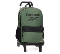 Reebok Darwin Mochila Escolar con Carro Verde 31x44x15 cms Poliéster by Joumma Bags