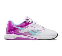 Reebok Zapatillas para Mujer Nano X5, FTW White Purple Rave Ai Aqua, 40.5 EU