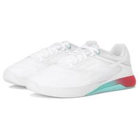Reebok Tenis Nano X5 para Mujer, Blanco/Ai Aqua/Rojo Energía, 38 EU