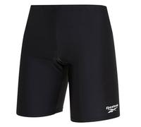 Reebok Ensley - Pantalones Cortos de natación para Hombre, con Cintura elástica y Forro Interior, Estilo atlético, Largo para Entrenamiento y Comodidad, Negro, L