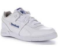REEBOK Entrenamiento Más Grano Completo Cuero Retro Clásico Shoe Blanco Mens GB