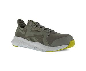 Reebok Flexagon 3.0 Zapato de trabajo deportivo con puntera de seguridad para hombre, Lime, 12
