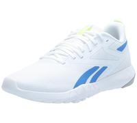 Reebok FLEXAGON Force 4 - Zapatos de Entrenamiento para Hombre, Color Blanco/Azul cinético/Lima Digital