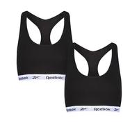 Reebok Frankie Crop Top | Women's Clothing for Casual and Active Wear | Suitable as Racer Back Sports Bras or Black Crop Top | Womens Bras Multipack of 12