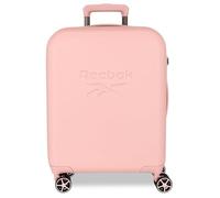 Reebok Franklin Maleta de Cabina Rosa 40x55x20 cms Rígida ABS Cierre TSA 37L 2,56 kgs 4 Ruedas Dobles Equipaje Mano by Joumma Bags