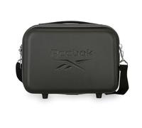 Reebok Franklin Neceser Adaptable Negro 29x21x15 cms Rígido ABS 9,14L 0,8 kgs by Joumma Bags