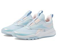 Reebok Girls XT Sprinter Slip Sneaker, Feel Good Blue/Porcelain Pink/White, 1 Little Kid