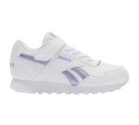 Reebok Glide Elastic & Top Strap, Sneaker Niñas, FTWRWHITE/METALICPURPLE/DIGITALGLEAM, 25.5 EU