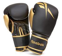 Reebok Guantes de Boxeo, Oro/Negro, 14 oz