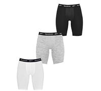 Reebok Hombres Bóxers Deportivos Negro/Blanco/Gris Paquete de 3 XL