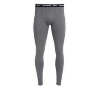 Reebok Calzoncillos Largos Charcoal para Hombre, Capa Base elástica de algodón, Ropa Interior térmica con Cinturilla de Marca
