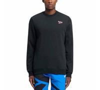 Reebok Identity Small Logo FT Crew, Negro/Blanco/Rojo Vector, S