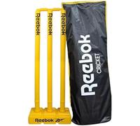 Reebok Juego de muñón de críquet con fiadores, Base Pesada y Funda de Transporte Premium, Multicolor