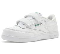 Reebok Kids Club C 2V (bebé), Blanco/Verde Glen/Azul Vector, 9 Toddler